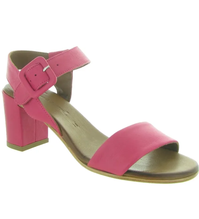 sandales et nu pieds - Cérémonie - femme - Cuir - Rose - Lune et lautre