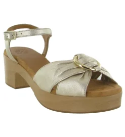 sandales et nu pieds - Cérémonie - femme - Nubuck - Or - Unisa