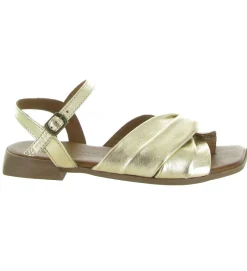 sandales et nu pieds - Cérémonie - femme - Cuir - Or - Lune et lautre