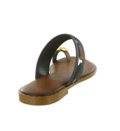 sandales et nu pieds - Entre doigt & Tong - femme - Cuir - Marron - Caryatis