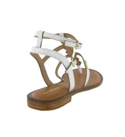 sandales et nu pieds - Entre doigt & Tong - femme - Cuir - Beige - Les tropeziennes