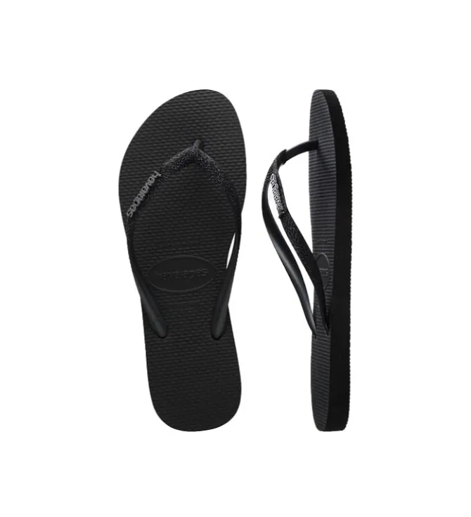 sandales et nu pieds - Entre doigt & Tong - femme - Nylon - Noir - Havaianas