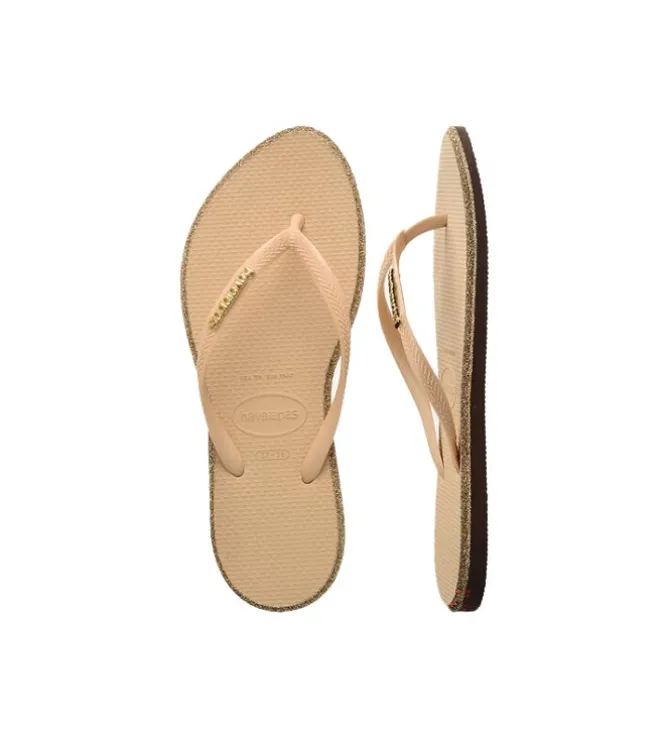 sandales et nu pieds - Entre doigt & Tong - femme - Synthétique - Beige - Havaianas
