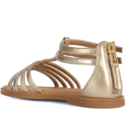 sandales et nu pieds - - junior fille - Cuir - Or - Geox