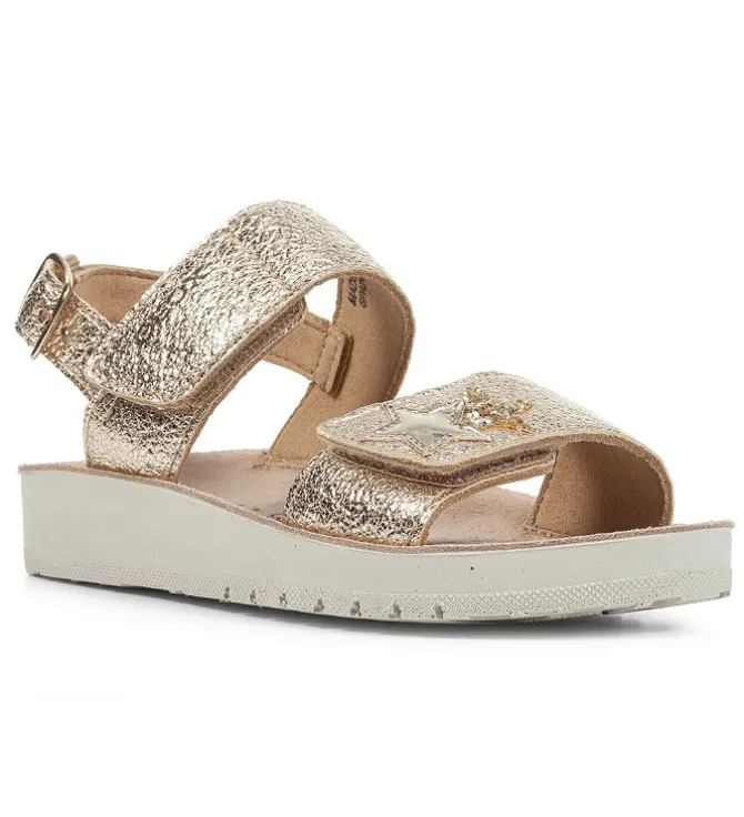 sandales et nu pieds - - junior fille - Synthétique - Or - Geox