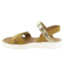 sandales et nu pieds - - junior fille - Cuir - Camel - Bellamy