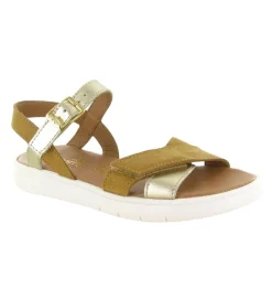 sandales et nu pieds - - junior fille - Cuir - Camel - Bellamy