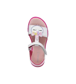 sandales et nu pieds - - junior fille - Synthétique - Blanc - Geox