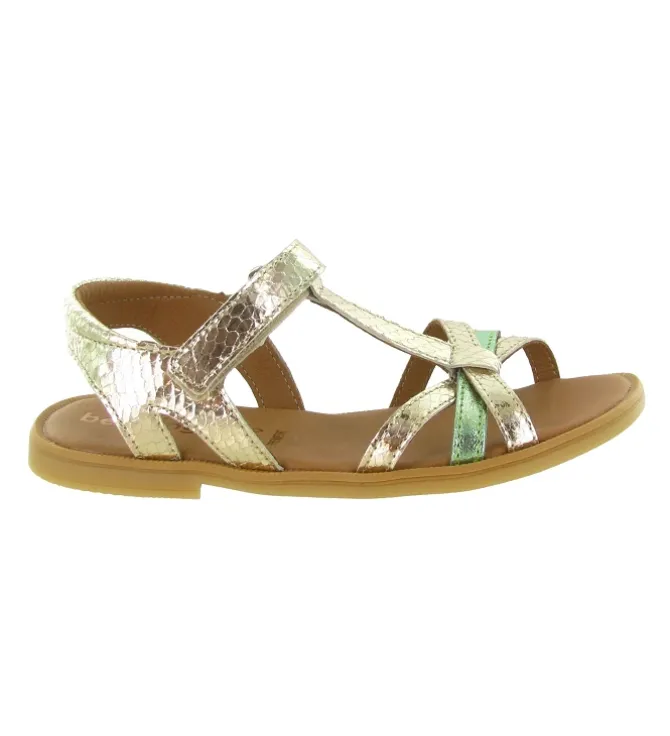sandales et nu pieds - - junior fille - Cuir - Or - Bellamy