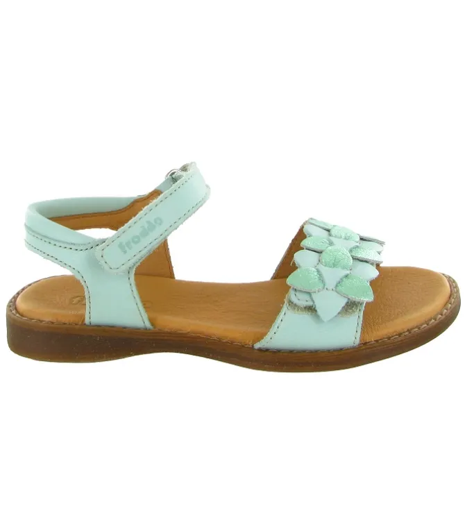 sandales et nu pieds - - junior fille - Cuir - Vert amande - Froddo