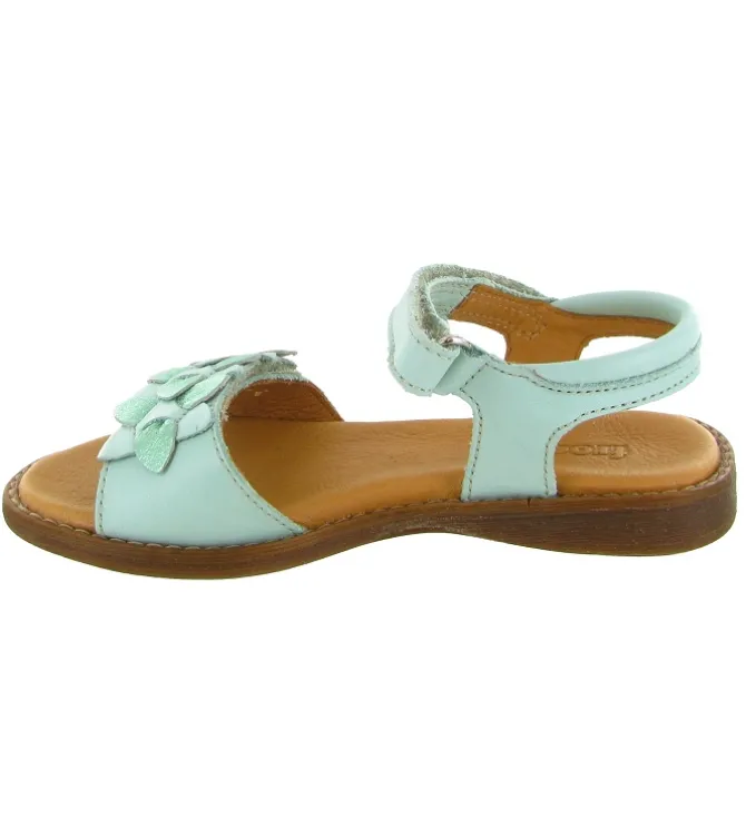 sandales et nu pieds - - junior fille - Cuir - Vert amande - Froddo