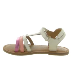sandales et nu pieds - - junior fille - Cuir - Beige - Kickers