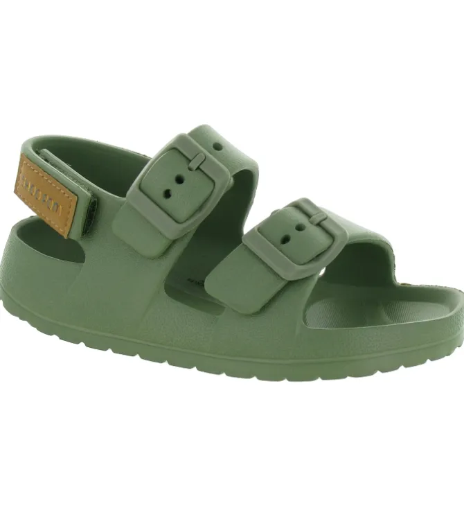 sandales et nu pieds - - junior fille - Synthétique - Kaki - Shoo pom