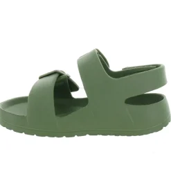 sandales et nu pieds - - junior fille - Synthétique - Kaki - Shoo pom