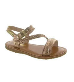 sandales et nu pieds - - junior fille - Cuir - Or - Les tropeziennes