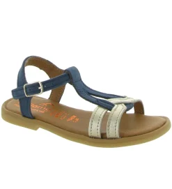 sandales et nu pieds - - junior fille - Cuir - Bleu Marine - Bellamy