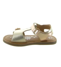sandales et nu pieds - - junior fille - Cuir - Gris - Kickers