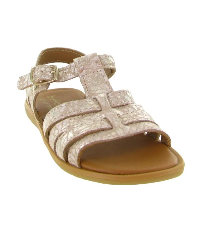sandales et nu pieds - - junior fille - Cuir - Rose - Bellamy