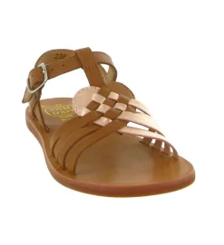 sandales et nu pieds - - junior fille - - Camel - Pom d api