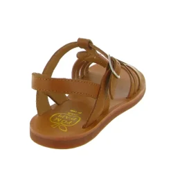 sandales et nu pieds - - junior fille - - Camel - Pom d api