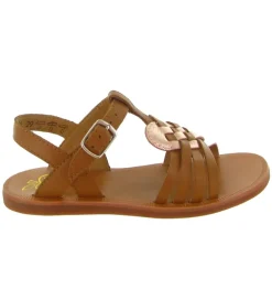 sandales et nu pieds - - junior fille - - Camel - Pom d api