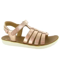 sandales et nu pieds - - junior fille - Cuir - Rose - Shoo pom