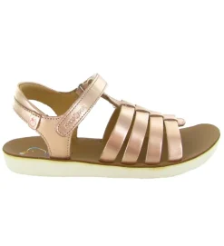 sandales et nu pieds - - junior fille - Cuir - Rose - Shoo pom