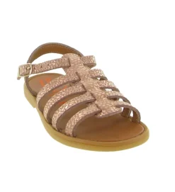 sandales et nu pieds - - junior fille - Cuir - Rose - Bellamy