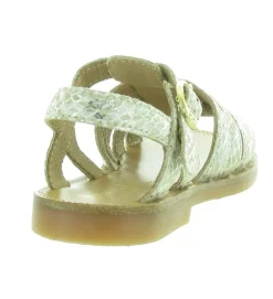 sandales et nu pieds - - junior fille - Cuir - Or - Babybotte