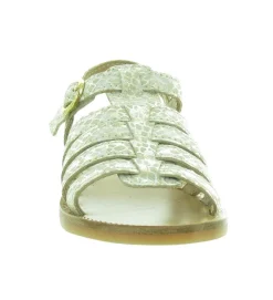 sandales et nu pieds - - junior fille - Cuir - Or - Babybotte