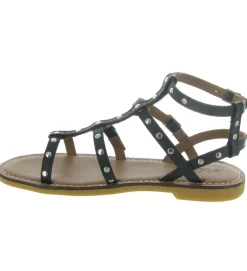 sandales et nu pieds - - junior fille - Cuir - Noir - Adolie
