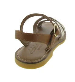 sandales et nu pieds - - junior fille - Cuir - Marron - Adolie