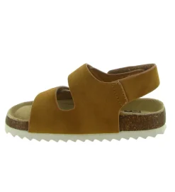 sandales et nu pieds - - junior garcon - Nubuck - Camel - Shoo pom