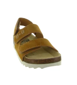 sandales et nu pieds - - junior garcon - Nubuck - Camel - Shoo pom