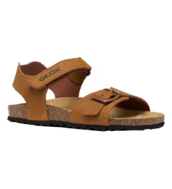 sandales et nu pieds - - junior garcon - Synthétique - Marron - Geox