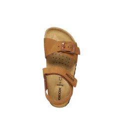 sandales et nu pieds - - junior garcon - Synthétique - Marron - Geox