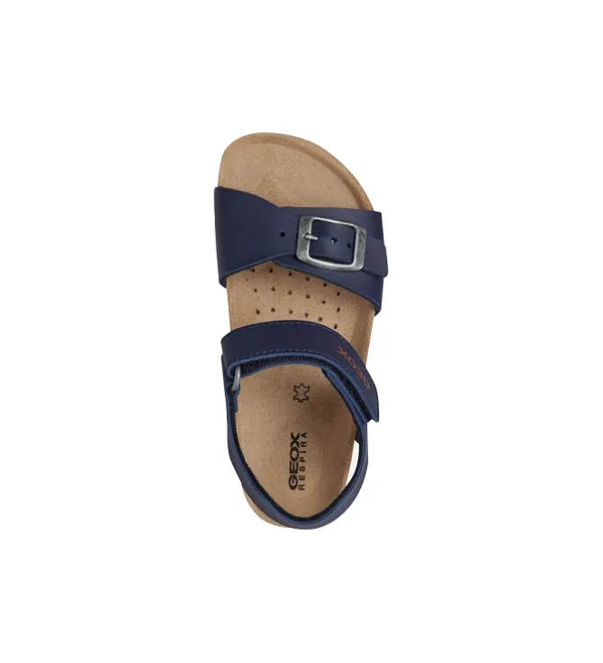 sandales et nu pieds - - junior garcon - Synthétique - Bleu Marine - Geox