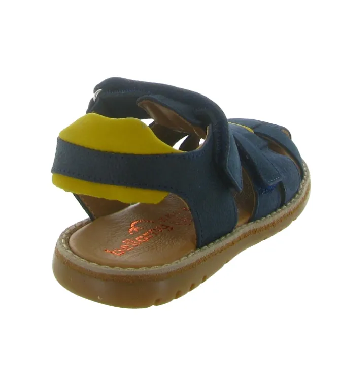 sandales et nu pieds - - junior garcon - Cuir - Bleu Marine - Bellamy