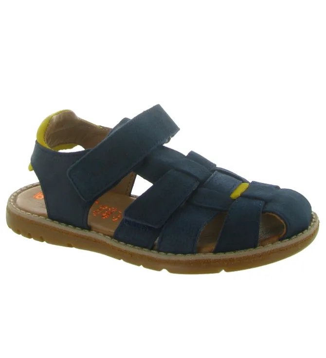 sandales et nu pieds - - junior garcon - Cuir - Bleu Marine - Bellamy