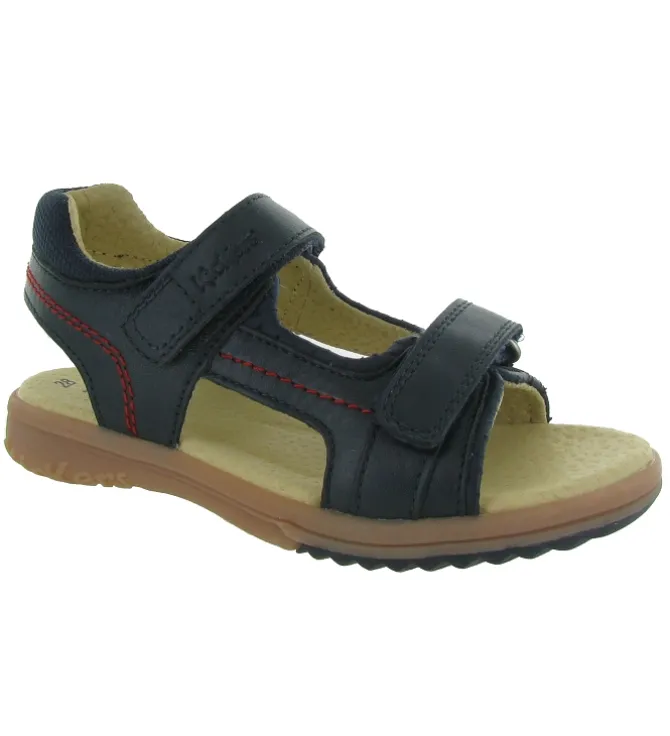sandales et nu pieds - - junior garcon - Cuir - Bleu Marine - Kickers