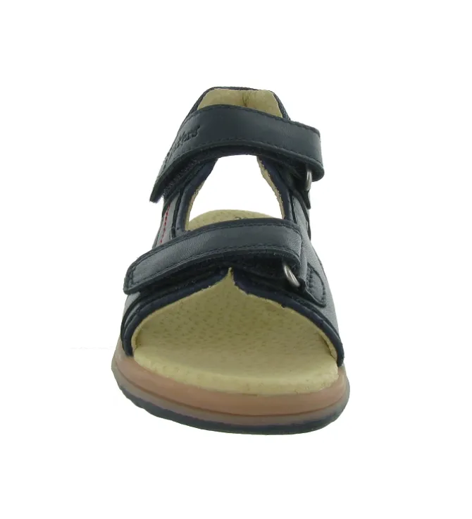 sandales et nu pieds - - junior garcon - Cuir - Bleu Marine - Kickers