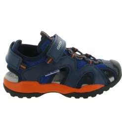 sandales et nu pieds - - junior garcon - Synthétique - Bleu Marine - Geox