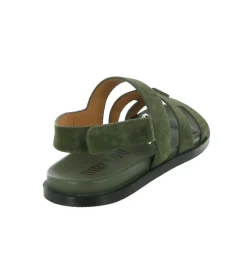 sandales et nu pieds - Mule Sabot - femme - Nubuck - Kaki - Bibi lou