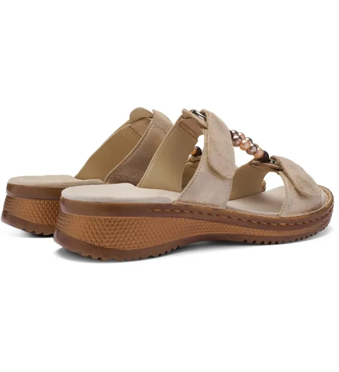 sandales et nu pieds - Mule Sabot - femme - Cuir - Beige - Ara