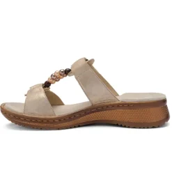 sandales et nu pieds - Mule Sabot - femme - Cuir - Beige - Ara