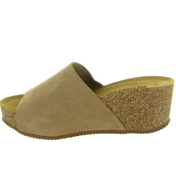 sandales et nu pieds - Mule Sabot - femme - Cuir - Camel - Armando