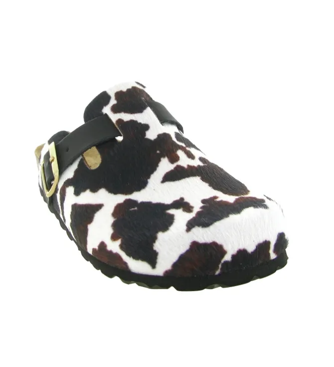 sandales et nu pieds - Mule Sabot - femme - Fourrure - Vache - Armando