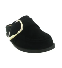 sandales et nu pieds - Mule Sabot - femme - Nubuck - Noir - Inuikii