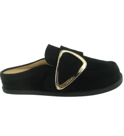 sandales et nu pieds - Mule Sabot - femme - Nubuck - Noir - Inuikii