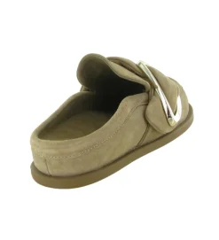 sandales et nu pieds - Mule Sabot - femme - Nubuck - Taupe - Inuikii